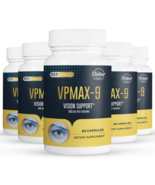 5 Pack VPMAX-9, salud de los ojos y apoyo visual-60 Cápsulas x5 - £122.95 GBP