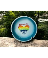 Washington D.C. Vintage Rainbow Heart Balloons Ceramic Blue Ashtray Japa... - $25.46 CAD