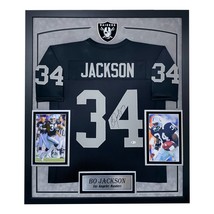 Bo Jackson Autographed Los Angeles Raiders Jersey Framed BAS Signed Vegas - £1,358.87 GBP