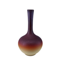 c1890 Hobbs Brockunier Wheeling Peachblow Satin glass stick vase - $544.50