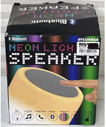 Neon Light Up Speaker Bluetooth Sylvania Wireless Touch Sensor Music Pho... - $223.52 MXN