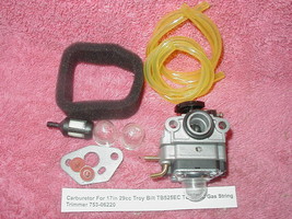 Carburetor For Troy Bilt TB525EC TB575EC Gas  String Trimmer 17in 29cc 753-06220 - £9.55 GBP