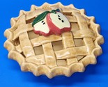 Ceramic Lattice Apple Pie Potpourri Holder Dish Home Interiors Country K... - $22.74