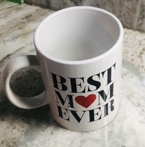 Coffee Mug Cup-“Best Mom Ever” Free Gift Wrap-Office Work-NEW-SHIPS 24HRS - £15.72 GBP