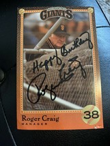 San Francisco Giants Stadium Giveaway Roger Craig Auto Postcard - £7.46 GBP