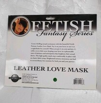 Fetish Fantasy Series Leather Love Mask Black  image 3