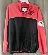 Arizona Cardinals NFL Windbreaker Jacket Red and Black size M Embroidered Jacket - £19.90 GBP