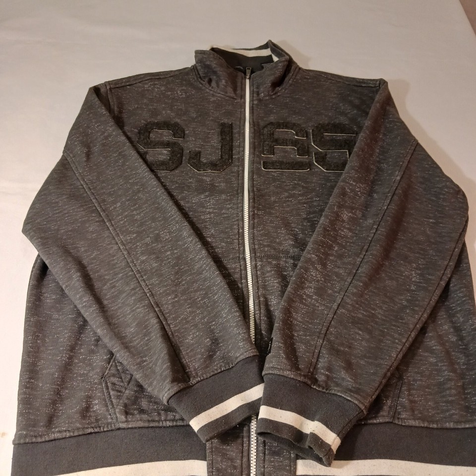 Sean John Full Zip Men's Cotton Blend Gray Classic Jacket Pockets Size 2XL Item image 11