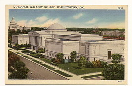 national Gallery Of Art. Washington DC C238 linen vintage Postcard Unused - $5.98