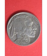 1937 P Buffalo Indian Nickel Exact Coin Pictured Fast Flat Rate Shipping... - $13.66 CAD