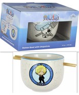 One Piece Sanji Ceramic Ramen Bowl and Chopstick Set, 14-Ounce - $19.95