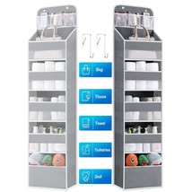 Storage - 6 Shelf Hanging Storage Door Organizer With 8 Large Capacity Pockets,A - £31.44 GBP