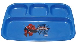 Zak! Marvel Avengers Spider-man Kids Compartment Divided Plastic Plate (3+)  - £3.97 GBP