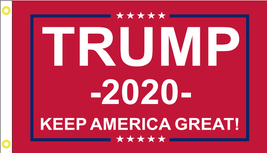 TRUMP 2020 HUGE FLAG 5x8 ft 100% KEEP AMERICA GREAT KAG ROUGH TEX 150D N... - £38.43 GBP