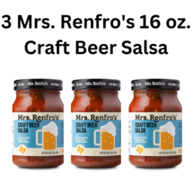 3 Mrs. Renfro&#39;s 16 oz. Craft Beer Salsa UPC  041235000380 - £15.19 GBP