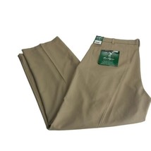 Ben Hogan Performance UPF 15 Beige Brown Tan Pleated Golf Pants Size 40 x 32  - £23.45 GBP