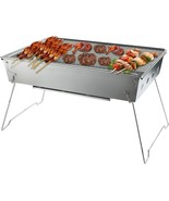 Boofire Portable Charcoal Grill, Foldable Stainless Steel Barbecue Grill... - $954.32 MXN