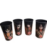 KISS Set of Four 7-11 Super Big Gulp Plastic Cups 2010 Gene, Paul, Tommy... - $24.75