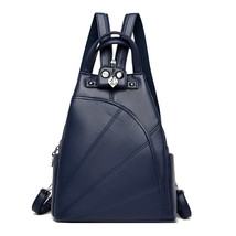 2023 New Women Waterproof Anti-theft Leather Backpa Bags For Girls Female  Bag M - £83.25 GBP