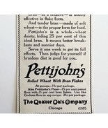 1916 Quaker Oats Pettijohn&#39;s Cereal Advertisement Bran Flakes DWMYC2 - $27.45 CAD