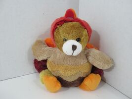 Plushland Tom Turkey in teddy bear costume beanbag brown orange March Dimes - $6.29