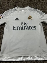 Real Madrid Adidas Jersey Mens XS White Home 2014 2015 Football Short Sleeve - $19.75