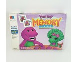 VINTAGE 1993 BARNEY MEMORY MATCHING CARDS GAME MILTON BRADLEY 100% COMPLETE - £22.07 GBP