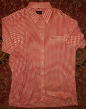 Genuine Vintage MIE Ben Sherman Shirt 3/L Red Ging Mod Skinhead Lonsdale... - $34.99