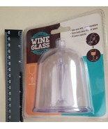 Portable Wine Glass Compact 10 oz, Plastic New in Sealed Package Reusable - £7.58 GBP
