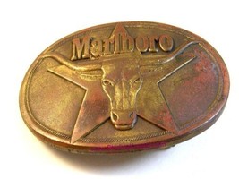 1987 Ottone Cowboy Rodeo Western Marlboro Steer Cintura Fibbia Da Philip Morris - £27.19 GBP