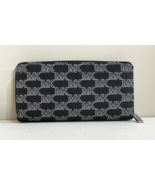 New Michael Kors Jet Set Cooper Tech Zip-Around Logo Wallet Black Multi - €51,34 EUR