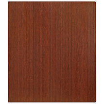 Bamboo Deluxe Roll-Up Chairmat, 42 in. x 48 in., no lip - £179.56 GBP