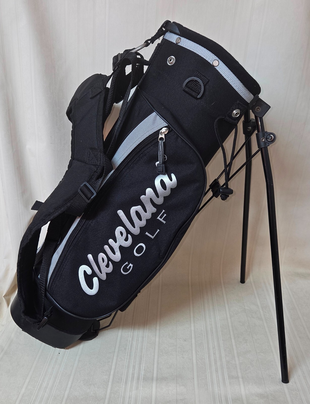 Cleveland Golf Black Silver 3 Top Divider Standing Golf Bag Junior 26&quot; - £29.82 GBP