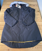HFX NWT Women’s full zip Faux fur hooded coat size 2XL black HG - £85.34 GBP