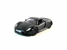 Porsche 918 Spyder Black Matte,Rmz City 1:34 Diecast Car Collector&#39;s Model, New - £29.20 GBP