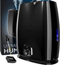 50-Hour Ultrasonic Cool Mist Humidifiers for Bedroom (6L) w/ Essential Oils Tray - £73.61 GBP