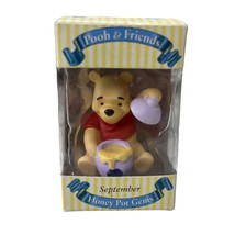 Winnie the Pooh &amp; Friends Honey Pot Gems Birthday Gift SEPTEMBER Saphire... - $24.99