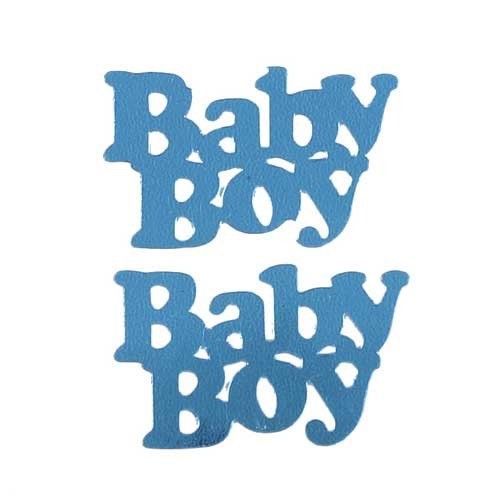 Confetti Word Baby Boy Blue Sky - 1/2 Oz-Pounds - FREE SHIP (7745)