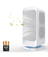 Desk Fan, 8000mAh Battery Operated Tower Fan, 45°/90° Oscillating Fan, 5... - $119.96