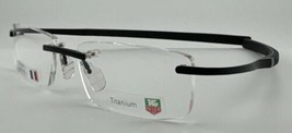 Authentic Tag Heuer Rimless TH 0341 005 Rimless France Black Frame Rx - £372.95 GBP