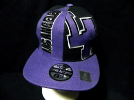 Los Angeles Kings Hockey Golden Lion Black &amp; Purple One Size Snap Back Hat - $24.74