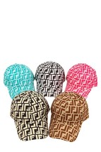 Geometric Greek Pattern Baseball Cap Sporty Hat Accessory Adjustable Strap - £11.21 GBP