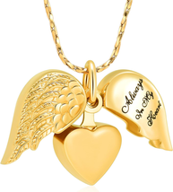 Remation Jewelry for Ashes Heart Urn Necklace Pendants Ashes for Women - £20.58 GBP