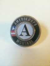 Vintage AMERICORPS Montana enamel &amp; metal lapel tie pin - £11.38 GBP