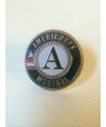 Vintage AMERICORPS Montana enamel &amp; metal lapel tie pin - $14.24