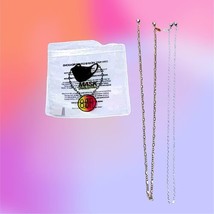8 Other Reasons Silver Mini Link Chain &amp; Gold Cuban Chain Mask Duo Nwt Rv $34.95 - £15.91 GBP