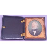 Antique Vintage 1850-s Victorian Picture in Original Frame Case 6th Plat... - $117.81