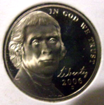 2006-S Jefferson Nickel - Cameo Proof - $2.97