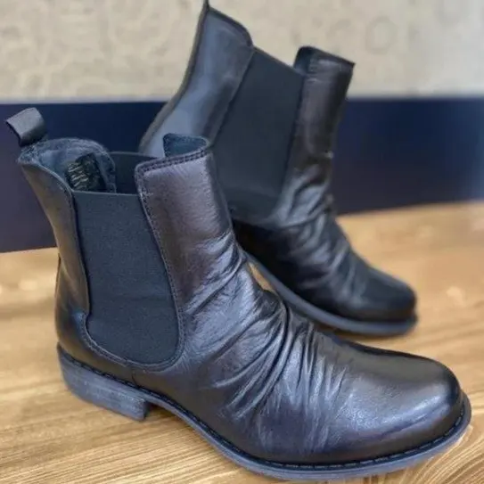  chunky heel ankle boots woman shoes winter brand designer chelsea boots female slip on thumb200