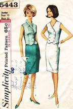 Teen&#39;s BLOUSE, SKIRT &amp; WESKIT 1964 Simplicity Pattern 6464 Size 13 UNCUT - $12.00